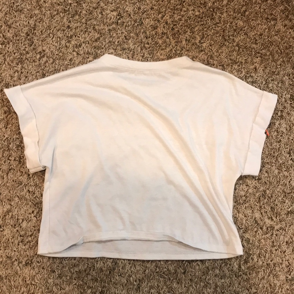 A white with rainbow crop top - Picture 2 of 2